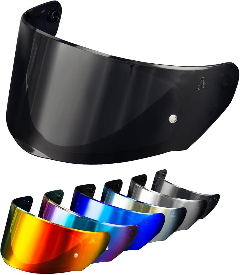 psler درع خوذة أساولت رابد - درع وجه خوذة دراجة نارية بديل لأساولت رابد FF320 FF353 FF328 FF800، أسود داكن - Image 1